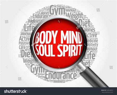 Body Mind Soul Spirit Word Cloud Stock Illustration 538928953