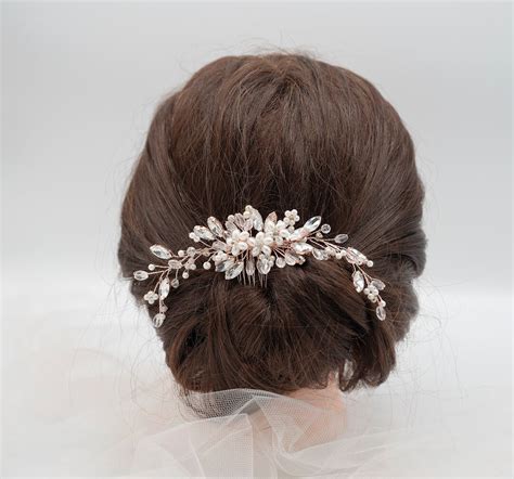 Wedding Hair Comb Silver Hair Comb Bridesmaid's Hair Comb - Etsy