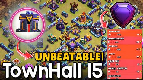 EXCLUSIVE STRONG 5800 Trophy Base TH15 Legend League War Base With