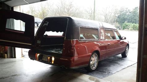 Burgundy Hearse Donald Trimble Funeral Home - TRY-TRI