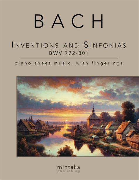 Inventions And Sinfonias Bwv 772 801 Piano Sheet Music With Fingerings Bach Mintaka