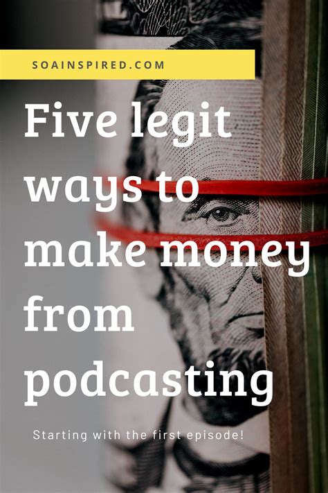 Five Legit Ways To Monetize Your Podcast Soa Inspired A Lifestyle Site