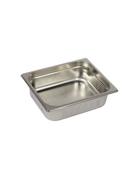 Perforated Stainless Steel Gastronorm Tray GN 1 2 H 100 Mm GASTROLAND