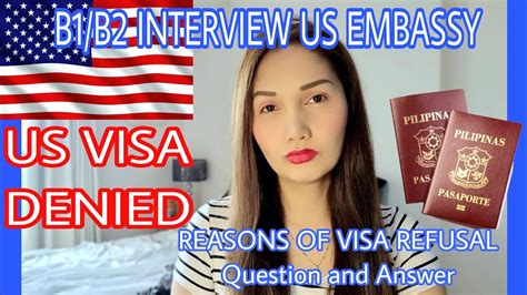 Us Tourist Visa B1 B2 Interview Question And Answer Youtube