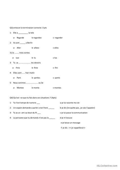 Vocab Et Gramm Pratique De La Gramma Français Fle Fiches Pedagogiques Pdf And Doc