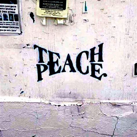 Teach Peace | STREET ART UTOPIA