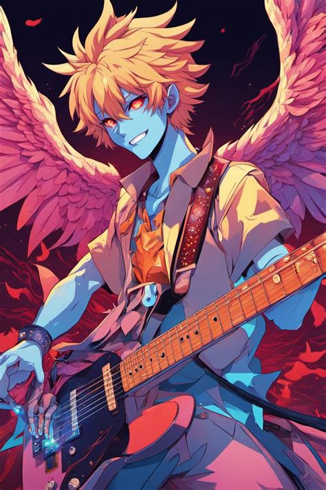 Left-Handed Demon Playing Guitar (Dreamup) by Blake290383 on DeviantArt