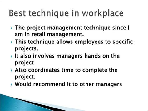 Compare And Contrast Project Manager And Scenario Planning Techniques