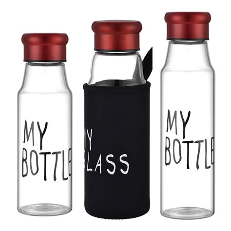 Glass Water Bottle Wholesale Printed Borosilicate Okadi