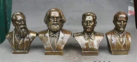 International Famous Marx Engels Lenin Stalin Bust Statue Sculpture Set ...