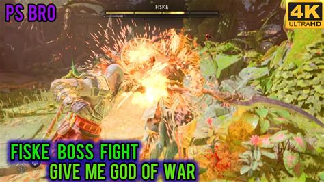 God Of War Ragnarok How To Beat Fiske Kratos Vs Fiske Boss Fight