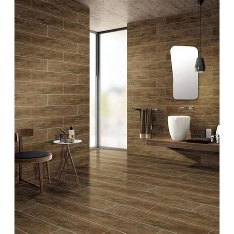 Denali Walnut Wood Plank Ceramic Tile