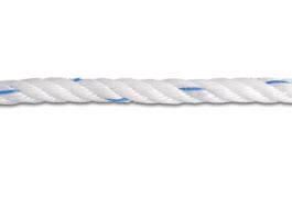 Corde torsadée Chapuis Jean Blanc Bleu Ø 6 mm