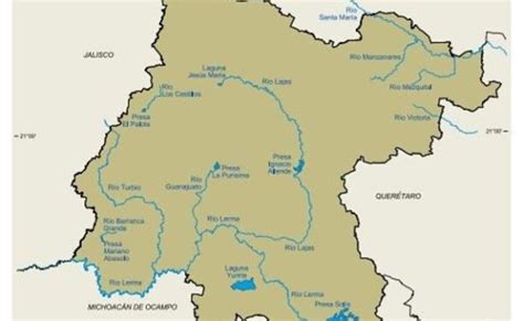 Hidrografia De Guanjuato Rios Lagos Presas Y Acuiferos Otosection