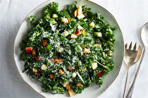 Kale Salad With Apples and Cheddar Recipe - NYT Cooking