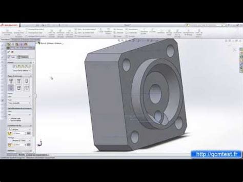 Tutoriel Solidworks Rep Per Age Taraudage Filetage Youtube