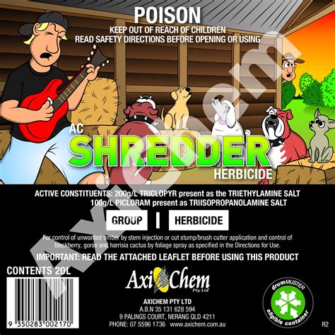 AC Shredder Herbicide 20L AXICHEM