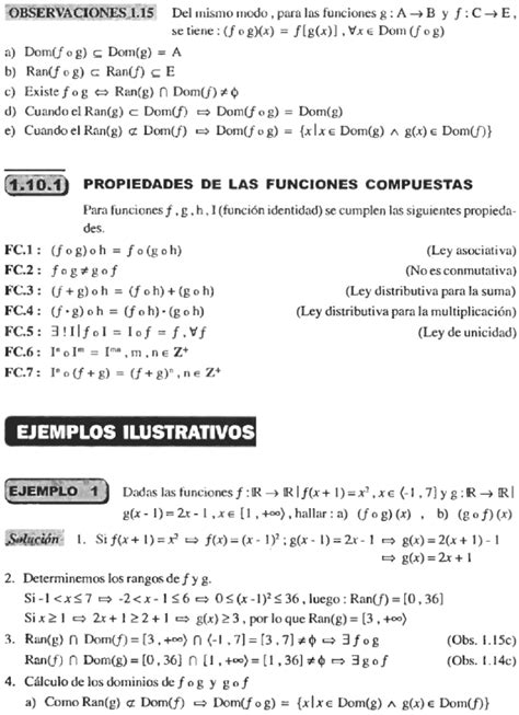 FUNCIONES COMPUESTAS EJEMPLOS Y EJERCICIOS RESUELTOS PDF