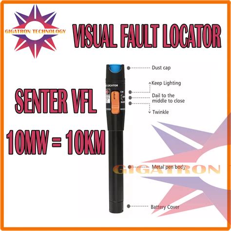 Jual Visual Fault Locator 10mW VFL Laser Senter Fiber Optic 10KM