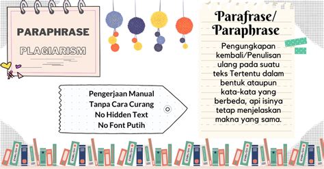 PARAFRASE PARAPHRASE JOURNAL MAKALAH SKRIPSI PTK KARYA ILMIAH DLL