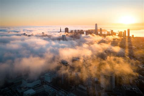 Aerial Photo Of City Under The Blue Sky · Free Stock Photo