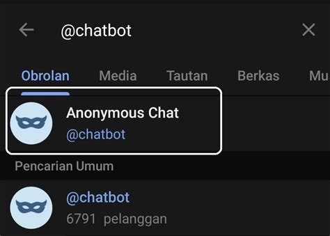 chat bot anonymous telegram  kamu   gabut