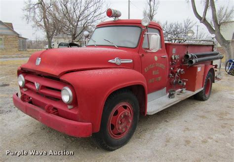 1953 Ford F800 Big Job Fire Truck In Fort Dodge KS Item DE6607 Sold