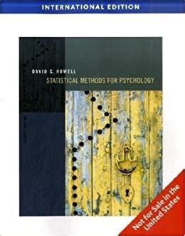 Statistical Methods For Psychology International Edition Amazon Co Uk