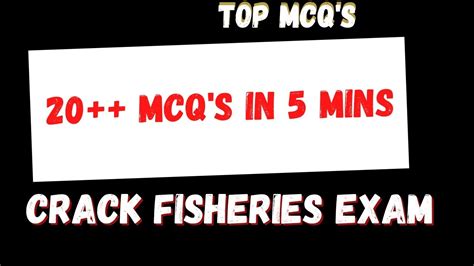 Mcq S In Min Check Your Score Crack Fisheries Exam Jkssb