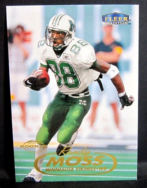 Randy Moss RC 1998 Fleer Traditional ROOKIE Card 237 Vikings WR RC GOAT