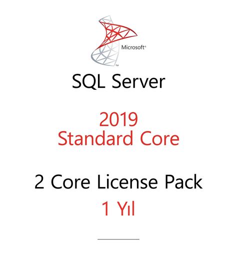 Sql Server Standard 2 Core License Pack 1 Year