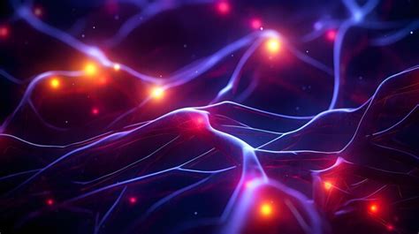 Premium Photo Neural Pathways Illuminated In Vibrant Colors