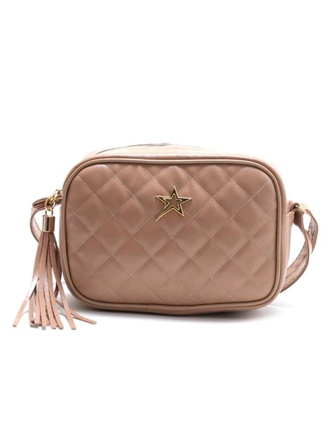 Bolsa Feminina Transversal Bag Pequena Matelassê Nude Compre Agora