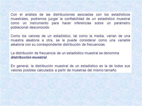 Distribuciones muestrales Distribución muestral de Medias ppt descargar