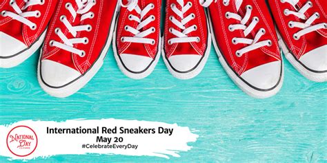 International Red Sneakers Day May 20 National Day Calendar