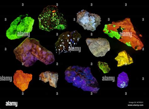 Fluoreszenz Von Mineralien Fotos Und Bildmaterial In Hoher Aufl Sung