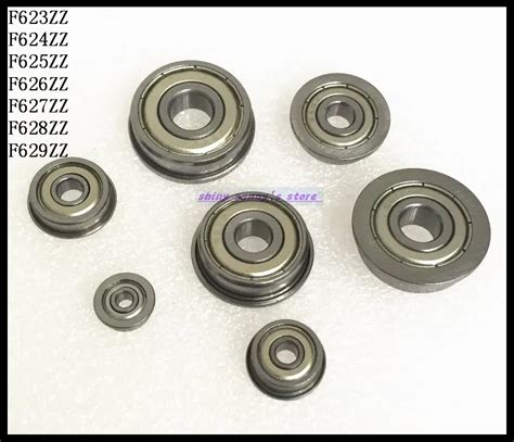 Pcs Lot F Zz F Zz X X Mm Flange Bearing Deep Groove Ball