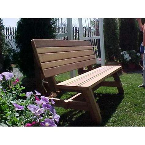 Wood Country Herman 5 ft. Convertible Bench-To-Table - Walmart.com - Walmart.com