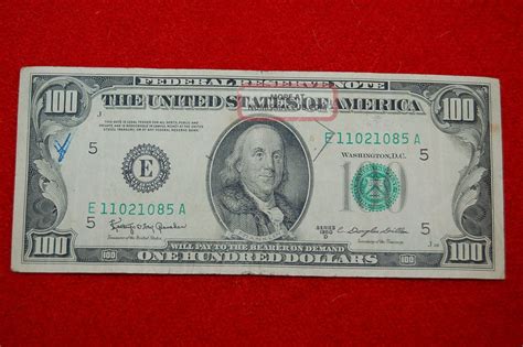 $100 1950 D Series Federal Reserve Note (green Seal) 100 Dollar Bill Richmond