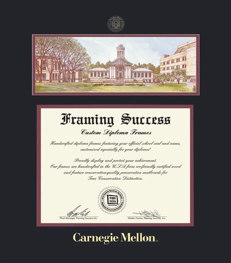 Custom Diploma Frames Certificate Frames Framing Success Carnegie