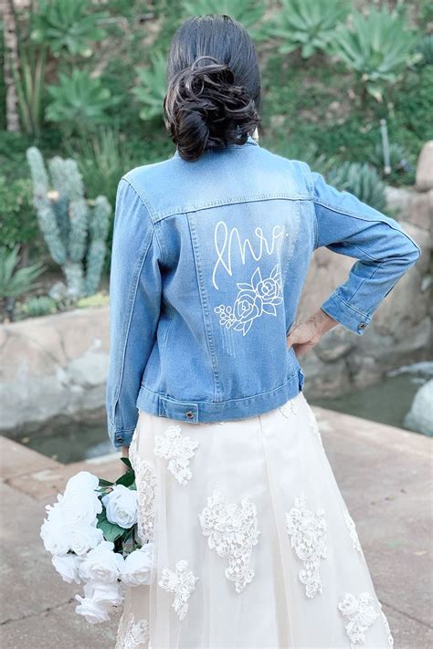 Bridal Denim Jacket Wedding Dress Jacket Fall Wedding Dresses