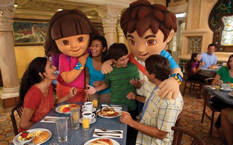 Dora The Explorer And Diego At Universal Orlando Resort Spreading Magic