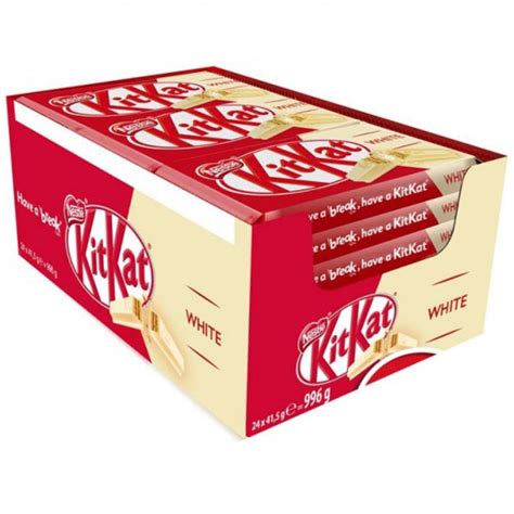 CHOCOLATINA KIT KAT BLANCO 24 Unidades Chocolate Blanco Crujiente