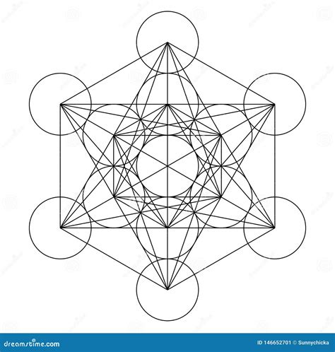 Cobre Santo Del Oro De La Geometr A Del Cubo De Metatron Plat Nico