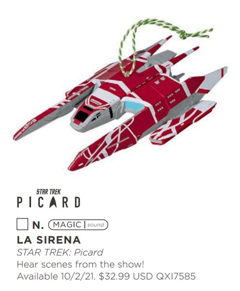 2021 La Sirena STAR TREK™ Picard Preview | Hallmark Star Trek Ornaments