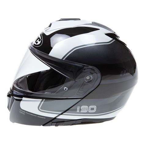 Casque Modulable Hjc I Wasco Mc Gris Blanc Noir Mat Casque