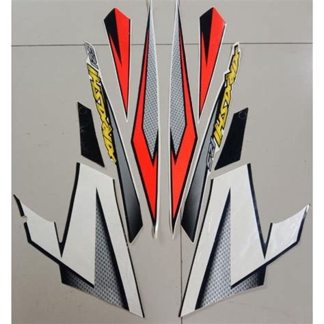 Jual Striping Suzuki Arashi 125 Putih Stiker Body Standar Berkualitas