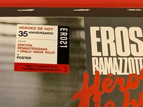 Eros Ramazzotti Heroes De Hoy · 1 Lp Ed Limitada 35 Aniversario