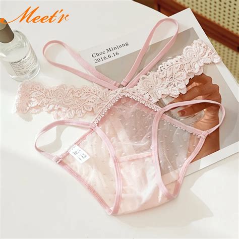 Meet R Women Sexy Lingerie G String Lace Panties Underwear Femal Low