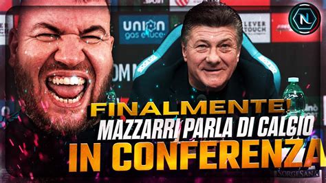 MAZZARRI EMOZIONATO CONFERENZA STAMPA PRE Atalanta Napoli